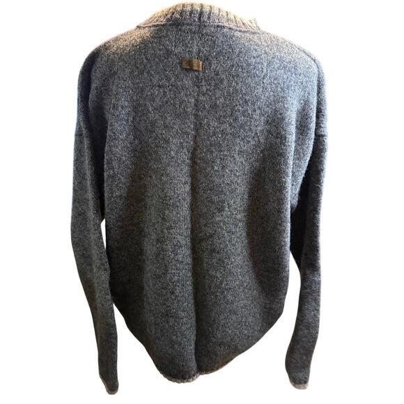 Woolrich Wool Sweater, Charcoal Mix Crewneck, Men's Size Large - Picture 4 of 8